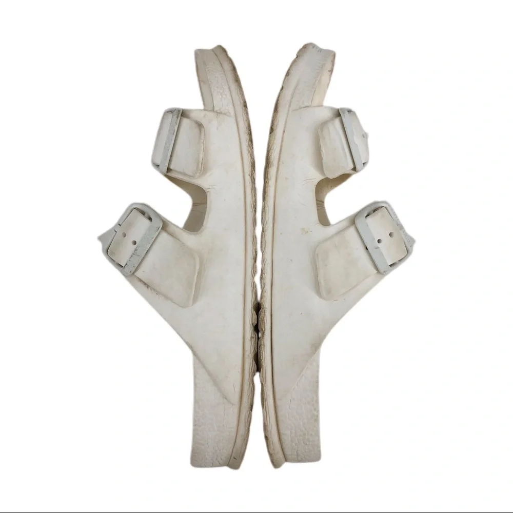 Birkenstock White Waterproof Arizona Sandals, Size 38 - Picture 5 of 7